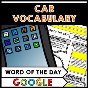 Life Skills - Cars - Driving - Vocabulary - Word of the Day - Distance Learning