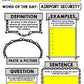 Life Skills - Travel - Airplane - Vocabulary - Word of the Day - GOOGLE