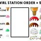 Job Skills - Life Skills - Complete the Order - GOOGLE - Ice Cream Order
