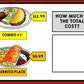 Life Skills - Calculate the Total Cost - GOOGLE - Math - Money - Menu - Unit One