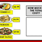 Life Skills - Calculate the Total Cost - GOOGLE - Math - Money - Menu - Unit One