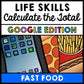 Life Skills - Calculate the Total Cost - GOOGLE - Math - Money - Menu - Unit 3