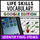 Life Skills - Identify Household Items - GOOGLE - Task Cards - Special Education
