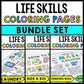 Life Skills - Special Education - "How To" Coloring Pages - Print & Go Bundle