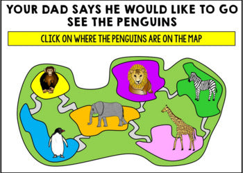 Life Skills - Virtual Field Trip - Going to the Zoo - BOOM CARDS - CBI