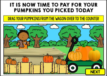 Life Skills - Virtual Field Trip - Pumpkin Patch - Corn Maze - BOOM CARDS - CBI