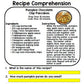 Life Skills - Fall Recipes - Special Education - Reading - GOOGLE - Cooking