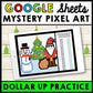 Life Skills - Money Dollar Up - Mystery Pixel Art - Google Sheets - Christmas