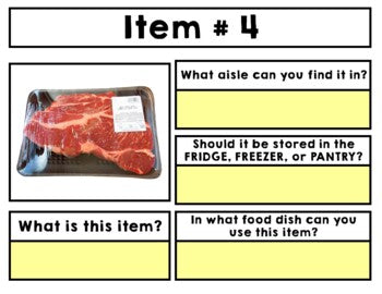 Grocery Shopping - Life Skills - Special Education - GOOGLE Bundle