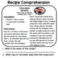 Valentine's Day - Recipes - Special Education - Life Skills - Cooking - Reading