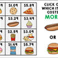 Life Skills - Menu Math - Money - Budget - Dollar Up - BOOM CARDS - Unit 2