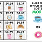 Life Skills - Menu Math - Money - Budget - Dollar Up - BOOM CARDS - Unit 4