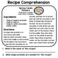 Spring - Recipes - Special Education - Life Skills - Cooking - Reading