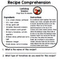 Spring - Recipes - Special Education - Life Skills - Cooking - Reading