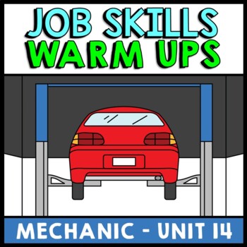 Life Skills - Job Skills - Warm Ups - Vocational Skills - Mechanic Jobs - Cars