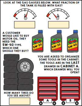 Life Skills - Job Skills - Warm Ups - Vocational Skills - Mechanic Jobs - Cars