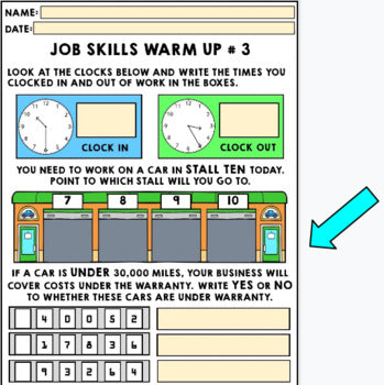 Life Skills - Job Skills - Warm Ups - Vocational Skills - Mechanic Jobs - GOOGLE