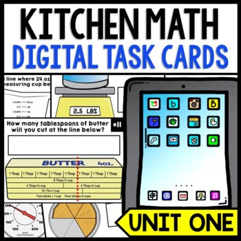 Life Skills - Cooking - Task Cards - Kitchen Math - GOOGLE