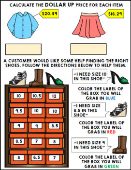 Job Skills - Life Skills Warm Ups - Vocational Skills - Clothing Store