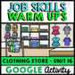 Job Skills - Life Skills Warm Ups - Vocational Skills - Clothing Store - GOOGLE