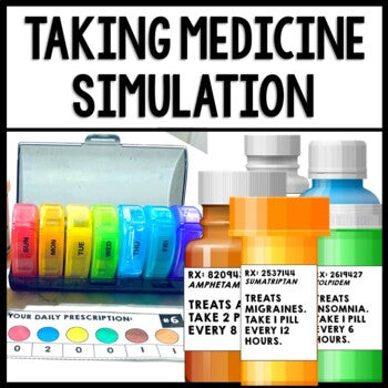 Life Skills - Medicine Safety - Task Box - Reading - Math - Special Education