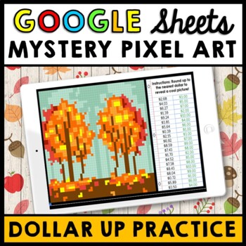Life Skills - Money Dollar Up - Pixel Art - Google Sheets - Fall - Autumn