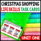 Life Skills - Shopping - Christmas - Task Cards - Special Education