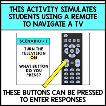 Life Skills - Using a Remote Control - Special Education - Boom Cards