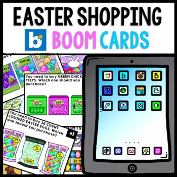 Life Skills - Shopping - Easter - Task Cards - Special Education - Boom Cards
