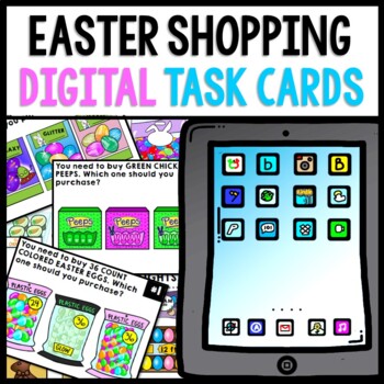 Life Skills - Shopping - Easter - Task Cards - Special Education - GOOGLE