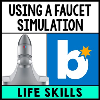 Life Skills - Using a Faucet - Water Temp - Independent Living - Boom Cards