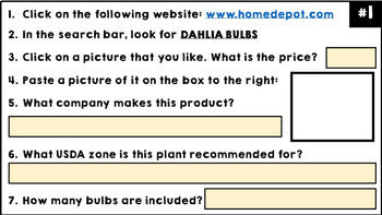 Life Skills - Online Shopping - Google - Math - Seasonal Year Long BUNDLE