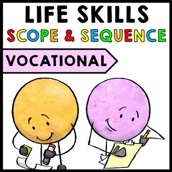 Job Skills - Scope and Sequence - Pacing Guide - FREEBIE - Vocational Skills