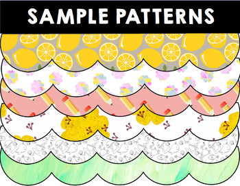 Printable Bulletin Board Borders - CUSTOM Option Also Included!