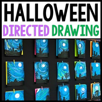 Halloween Art - Black Cat Directed Drawing - Reading Comprehension